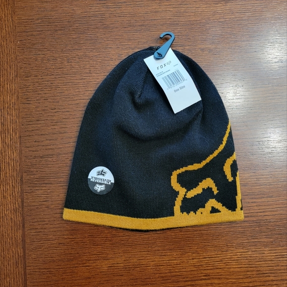 Fox Accessories Fox Reversible Black And Mustard Yellow Stocking